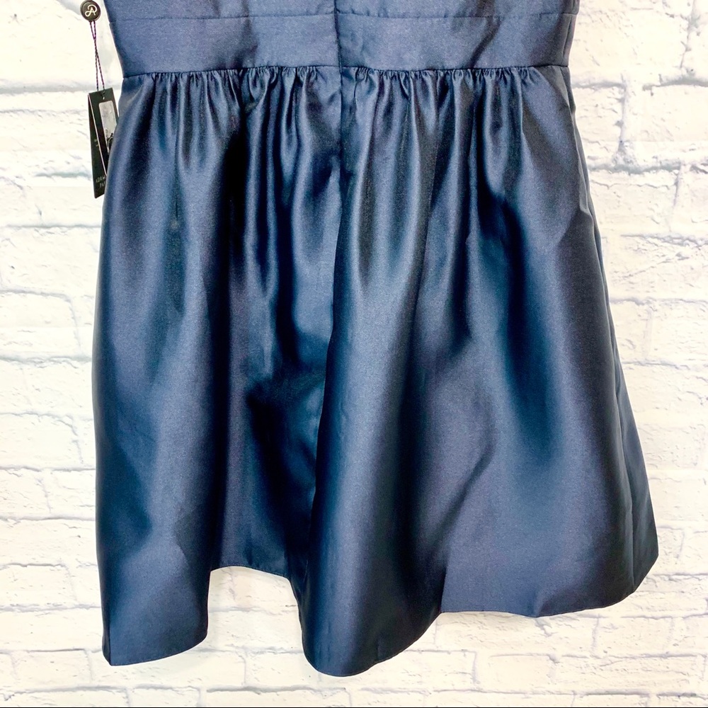 NWT Adrianna Papell Illusion Mikado Dress - Picture 8 of 8